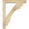 Ekena Millwork Olympic Block Rough Sawn Bracket w/ Offset Brace, Douglas Fir, 4"W x 18"D x 22"H BKT0402X18X22OLY05RDF - alternate 4